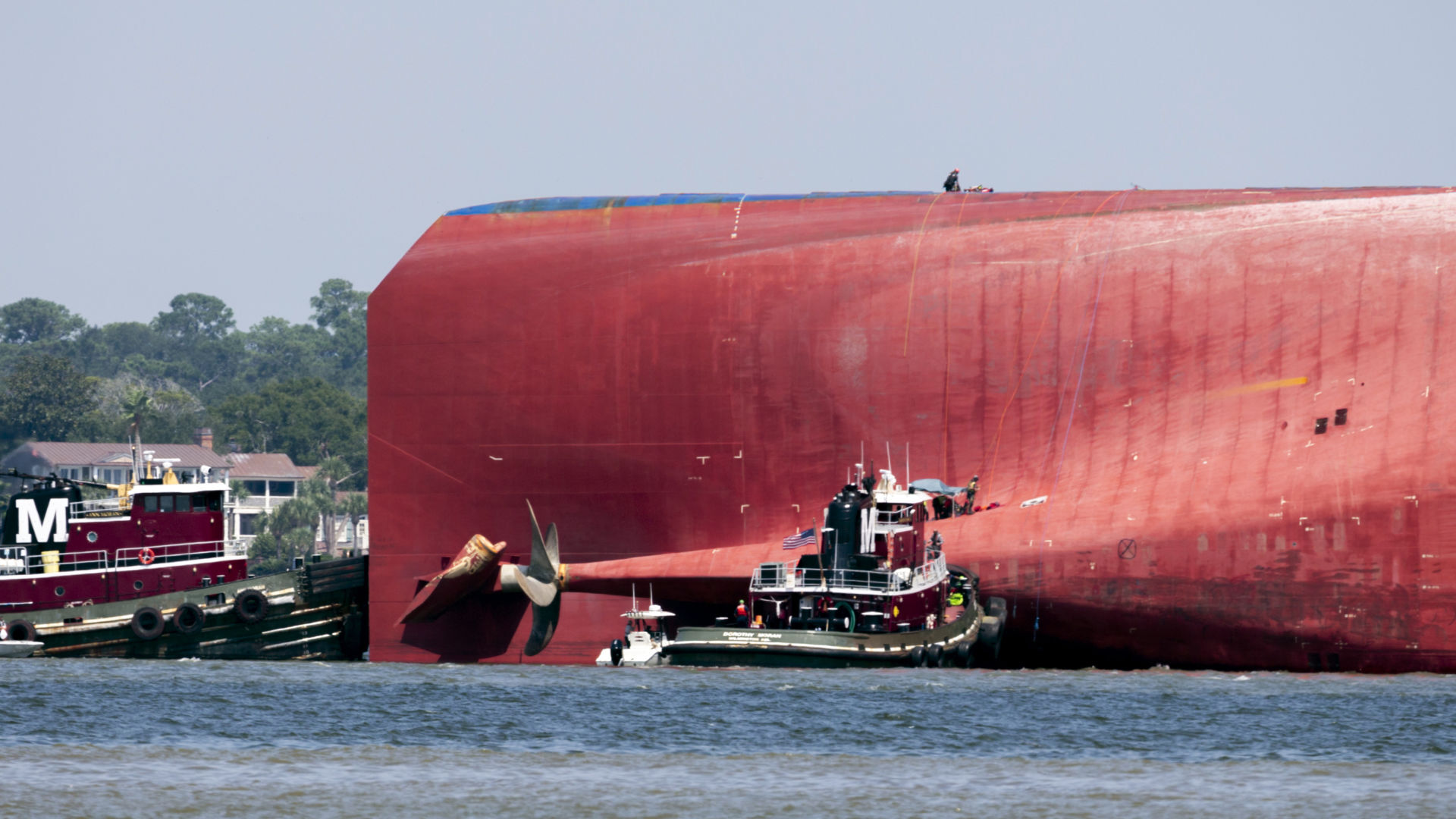 APTOPIX Cargo Ship Georgia